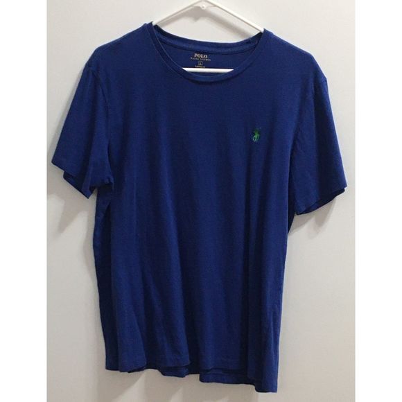 Polo Ralph Lauren Men's Large Tee Shirt Dark Blue - Picture 1 of 6